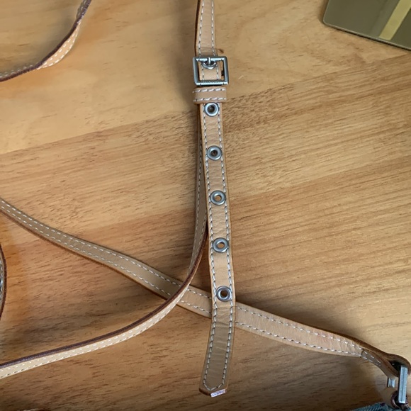 Burberry London Blue Label Blue Nova Check Canvas Leather Crossbody Bag VGUC - Picture 6 of 16